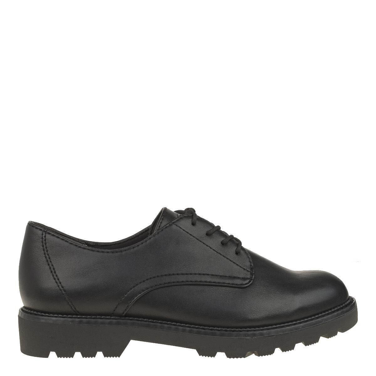 Tamaris Dames Lage Veterschoen 1-23605-41 - Comfortabele Instapschoen Met Leer