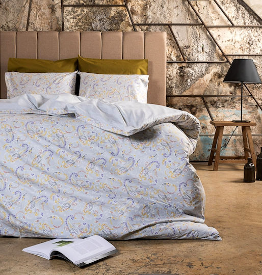 Cokitex Lilly Σετ Σεντόνια King Size 265x280εκ. Grey (4τμχ)