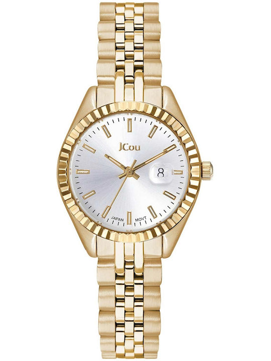 Jcou Queen's Women's Watch with Gold Metal Brac...