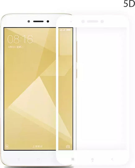 0.3mm Adeziv complet Full Face Tempered Glass Alb (Redmi Note 4/Note 4X - Redmi Note 4/Note 4X)
