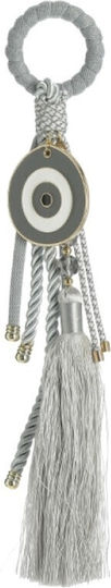 Inart Hanging Lucky Charm Burner Gray made of Fabric 35cm 1pcs