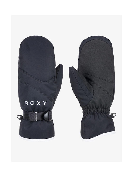 Roxy Jetty Solid Mittens Γυναικεία Γάντια Σκι & Snowboard Μαύρα