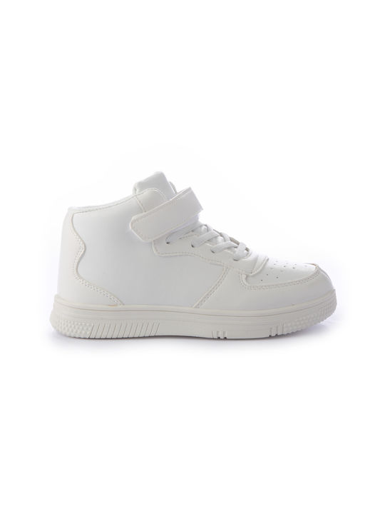 Fshoes Παιδικά Sneakers High Λευκά