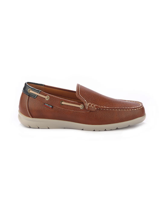 Fshoes Herren Mokassins in Tabac Braun Farbe