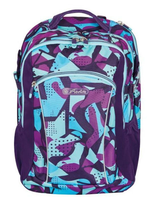 Herlitz School Bag Backpack Elementary, Elementary in Purple color 28lt