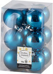 Hanging Ball Ornament Ornament Plastic Blue 6cm...