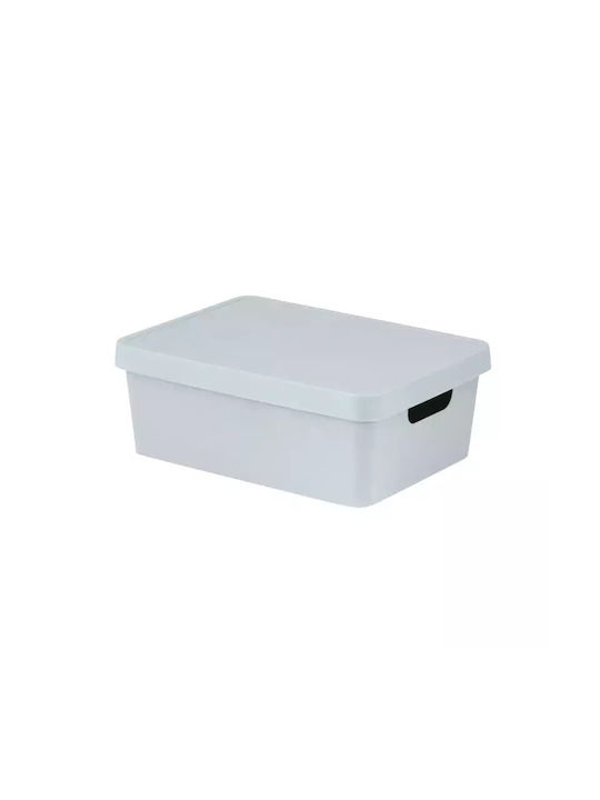 TnS Plastic Storage Box with Lid Light Blue 10lt