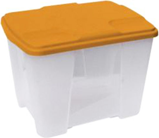 ArtPlast Kunststoff Aufbewahrungsbox mit Räder und Deckel 51lt