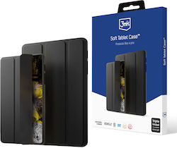 3MK Soft Flip Cover Δερματίνης Μαύρο (Galaxy Tab A8)