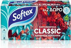 Softex Classic Χαρτομάντηλα Τσέπης 6+2 Δώρο 0,176kg