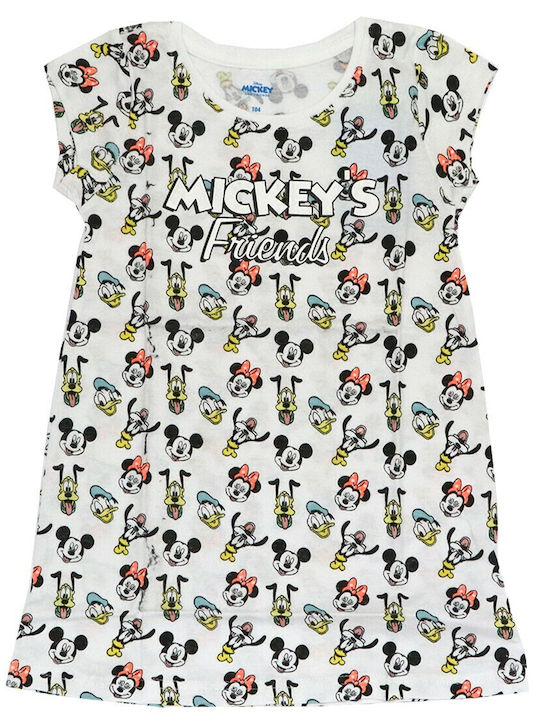 Disney Kinder-Pyjama Weiß Minnie Mouse