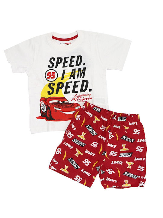 Disney Kinder Schlafanzug Sommer Baumwolle Rot
