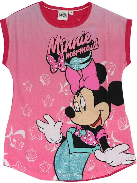 Disney Kids' Nightgown Summer Fuchsia Minnie Mouse