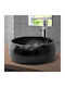 ML-Design Aufgesetztes Waschbecken Keramik 40x40x15.5cm Schwarz