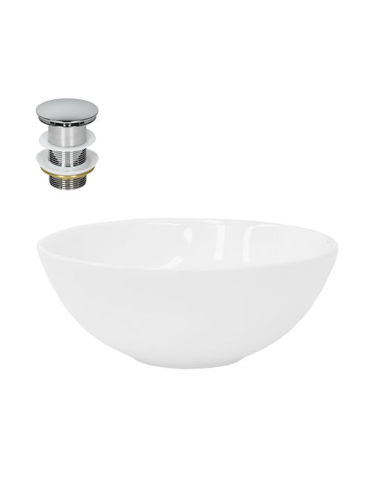 ML-Design Countertop Sink Ceramic 28x28x11.6cm White