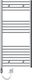 ECD Germany Sahara Electric Towel Rail 1200W 120x60cm Silver