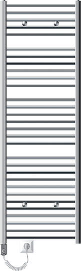 ECD Germany Sahara Elektrischer Handtuchhalter 900W 180x60cm Silber