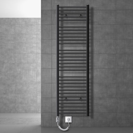 ECD Germany Електрическа закачалка за кърпи 900W 180x50см Сив