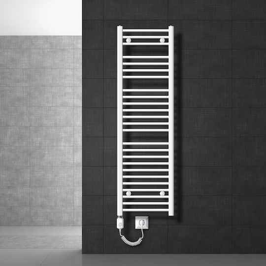 ECD Germany Електрическа закачалка за кърпи 1200W 150x40см Бяла