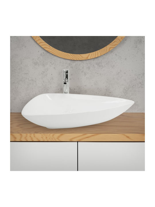 ML-Design Надеждна мивка Керамика 69x46x13см Бял