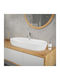 ML-Design Επικαθήμενος Νιπτήρας Κεραμικός 80x40x12cm Λευκός
