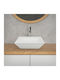 ML-Design Aufgesetztes Waschbecken Keramik 41x41x12cm Weiß