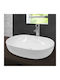 ECD Germany Deasupra Blatului Chiuvetă Ceramică 60x42x14.5cm Alb