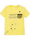 Kinder-T-Shirt Gelb