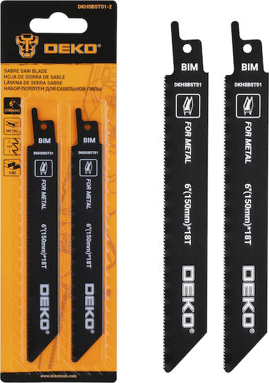 Deko Jig Saw Blade for Metal 2pcs DKHSBST01-2