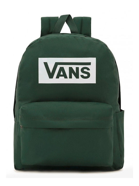 Vans Old Skool Boxed School Bag Backpack Junior High-High School in Green color