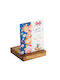 Adorex Christmas Wood Brown Candlestick 11.5x8cm