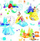 Disney Walt Disney Einwickelpapier für Geschenke Mehrfarbig 70cm.