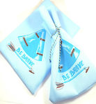 Fabric Pouch for Gift Light Blue 13x20cm.