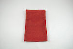 Sparkle Lurex Fabric Christmas Pouch for Gift Red 20x30cm.