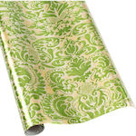 Caspari Christmas Wrapping Paper for Gift Green 76x243cm.