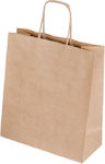 Eco Papier Tasche für Geschenke Beige 32x12x41cm. 25Stück