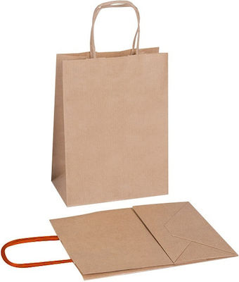 Eco Paper Bag for Gift Beige 18x8x23cm. 25pcs