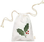 Fabelab Fabric Christmas Pouch for Gift White 23x30cm.