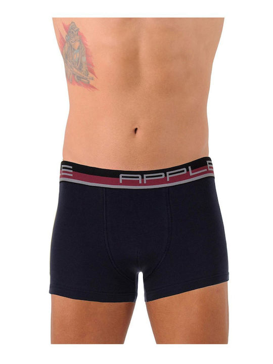 Apple Boxer Herren Boxershorts Marine/Bordeaux ...