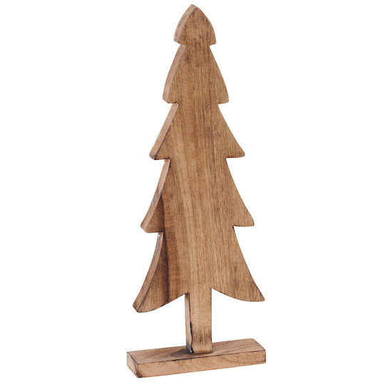 Decorațiune de Crăciun Lemn Braduleț 20cm. Maro