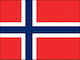 Flagge von Norwegen Polyester Perforiert 25x18cm