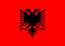 Flagge Albaniens 75x50cm