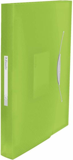 Esselte Clipboard Flexible with 10 plastic sleeves Slides Accordion for Paper A4 Green VIVIDA 1pcs