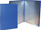 Centrum Clipboard Flexible with 10 plastic sleeves Slides for Paper A4 Blue 1pcs
