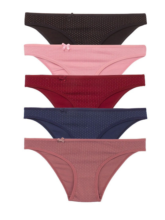 Sexen Baumwolle Damen Slip MultiPack Mehrfarbig