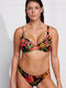 Set Bikini Floral Μαύρο