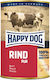 Happy Dog Υγρή Τροφή Σκύλων σε Κονσέρβα με Βοδινό χωρίς Σιτηρά 400gr