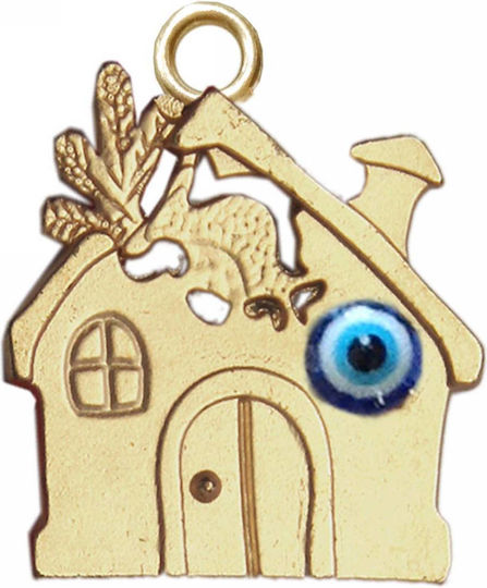 Tatu Moyo Charms Metallic Pendant Motif for Jewelry Gold in Shape Eye 4.5x4cm. Set 10pcs