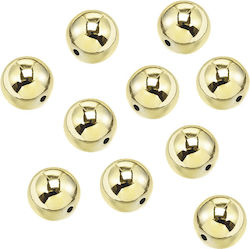 Knorr Metallic Threaded Motif for Jewelry Gold in Shape Pearl Thickness 5mm. Set 50pcs