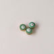 Faitakis Pack Metallic Threaded Motif for Jewelry in Shape Eye 1x1cm.